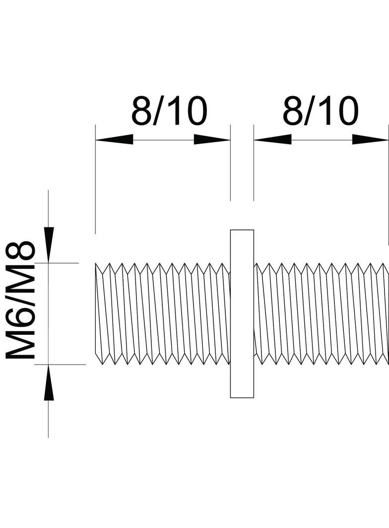 3100, PODWÓJNE ŁĄCZNIKI M6