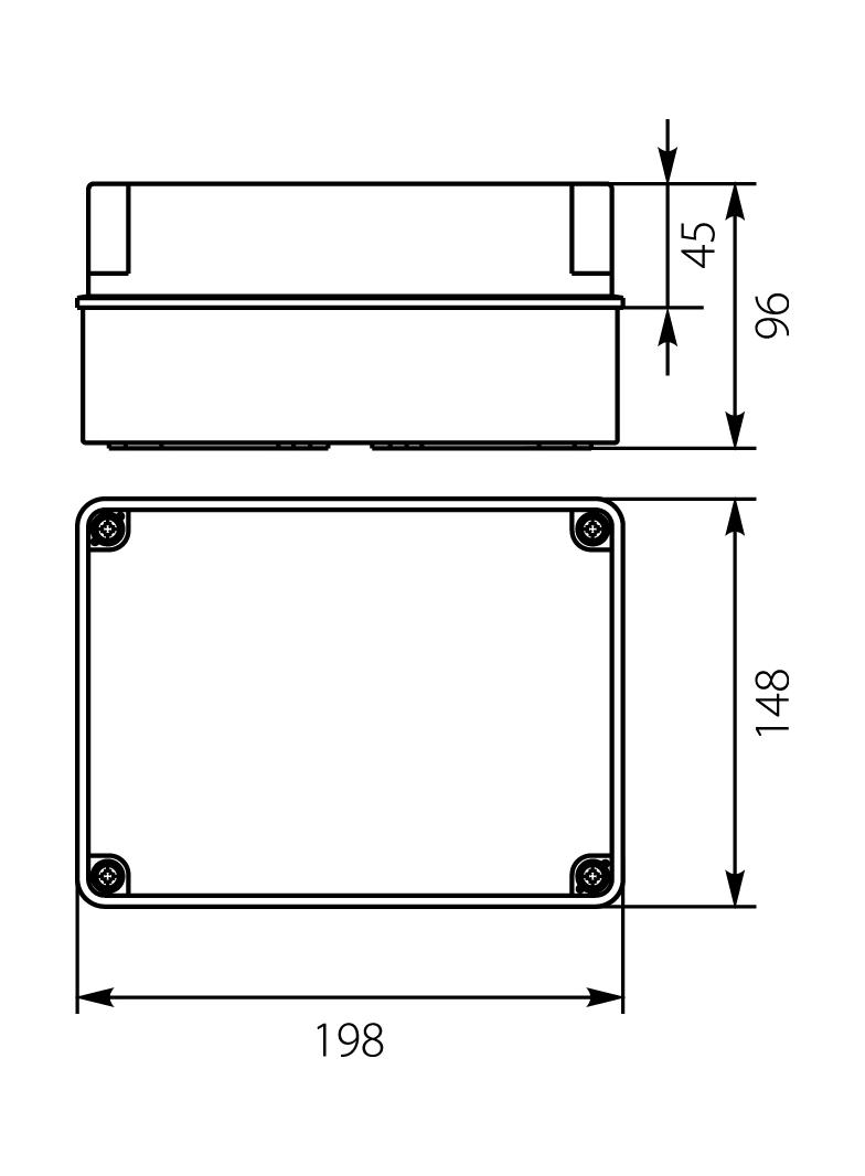 OH-3B.1 obudowa hermetyczna IP65 198x148x96 mm 29.35 OPATÓWEK
