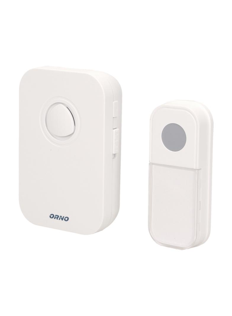 Dzwonek bezprzewodowy FADO DC bateryjny learning system 36 dźwięków 100m biały OR-DB-KF-134 ORNO