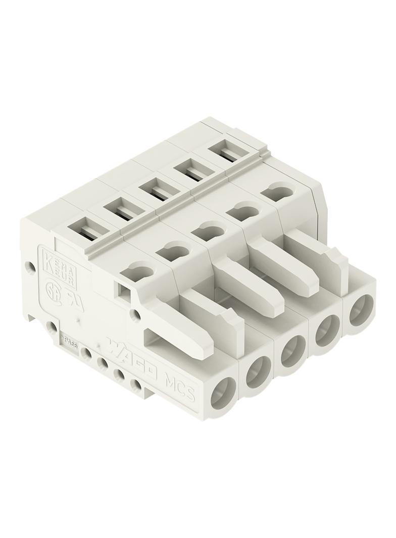 MCS-MIDI Classic gniazdo 5-bieg. j-szare raster 5 mm /100szt./ WAGO