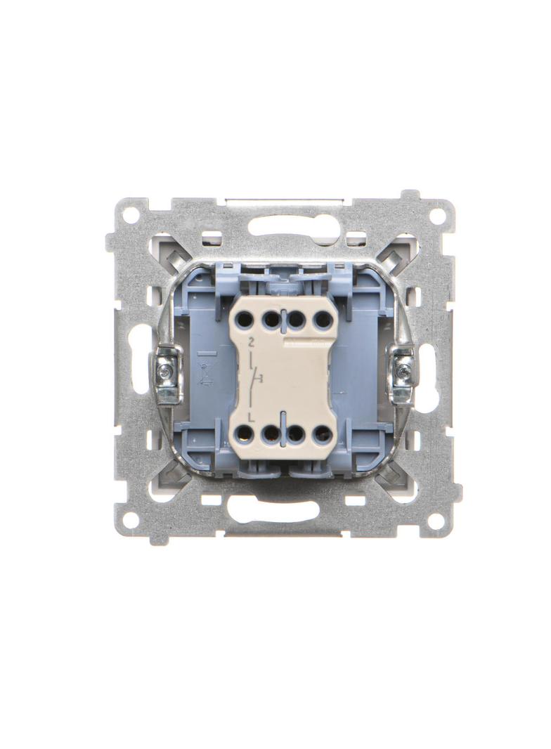 Simon 55 Przycisk zwierny /światło/ szybkozłączka Jasnoszary mat