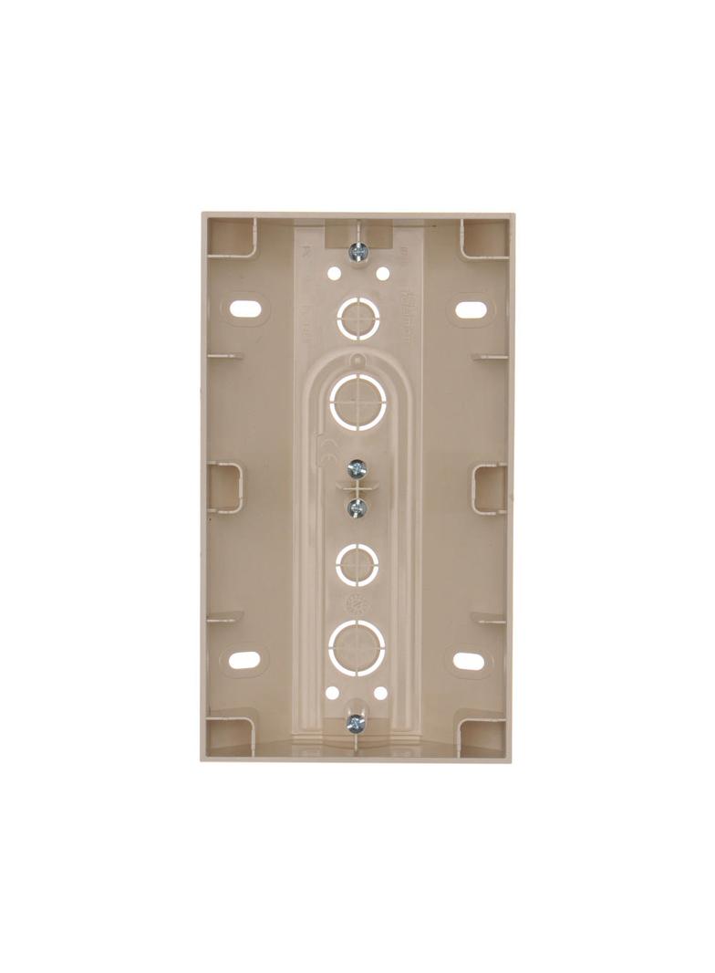 Simon 54 Premium Puszka natynkowa narożna 2-krotna do ramek PREMIUM kremowy