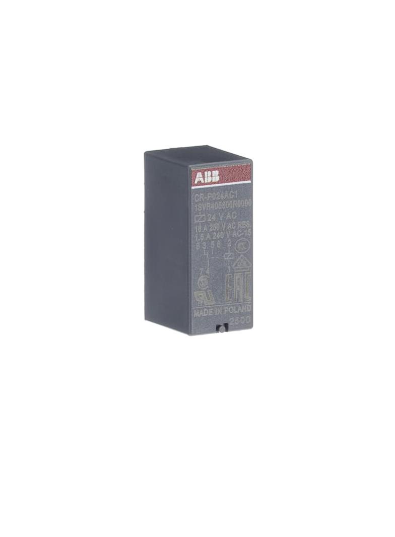 Przekaźnik CR-P024AC1, A1-A2=24V AC, 1 styk c/o 250V/16A 1SVR405600R0000 ABB