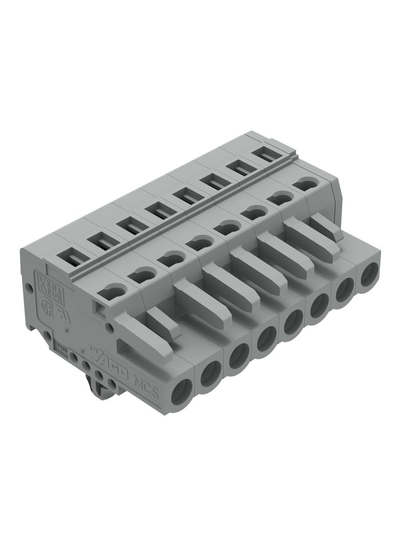 Gniazdo MCS‑MIDI Classic 8‑biegunowe szare raster 5mm 231‑108/008‑000 /50szt./ WAGO