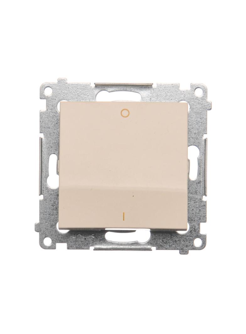 Simon 54 Łącznik dwubiegunowy 10A szybkozłączka kremowy