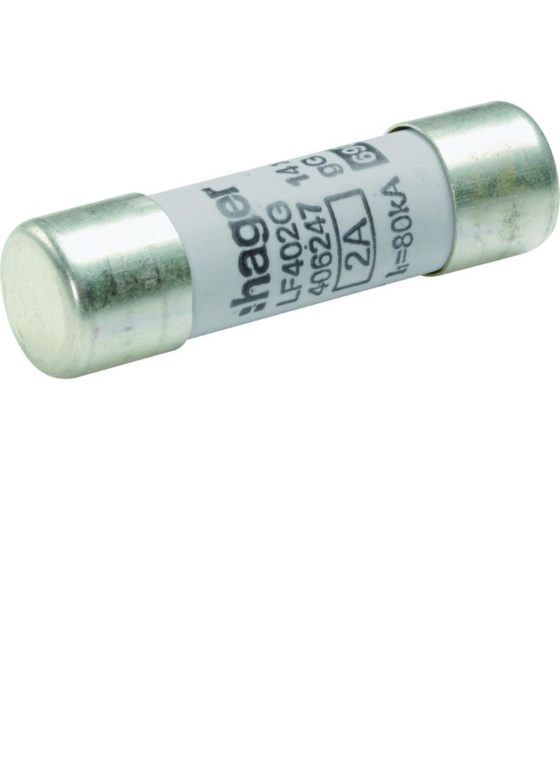 Wkładka bezpiecznikowa cylindryczna CH-14 14x51mm gG 2A 500VAC LF402G HAGER