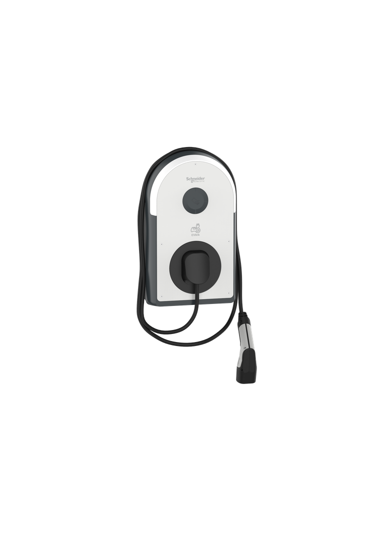 Stacja ładowania, EVlink Pro AC/ AC Metal 3f 22kW z kablem T2, wbudowane zabezpieczenia RDC-DD 6mA,