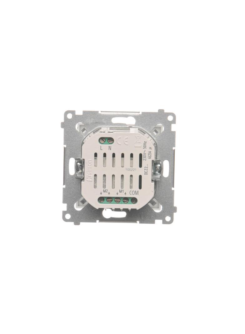Simon 54 Łącznik/Przycisk roletowy podwójny elektroniczny 230 V srebrny mat DEZ2.01/43 KONTAKT