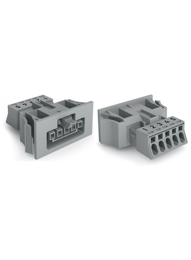 WINSTA MINI gniazdo 5-torowe SnapIn szare