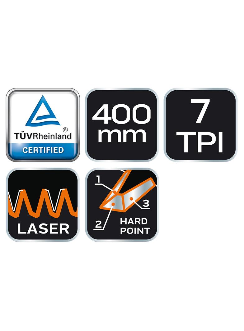 Piła płatnica 400 mm, 7 TPI
