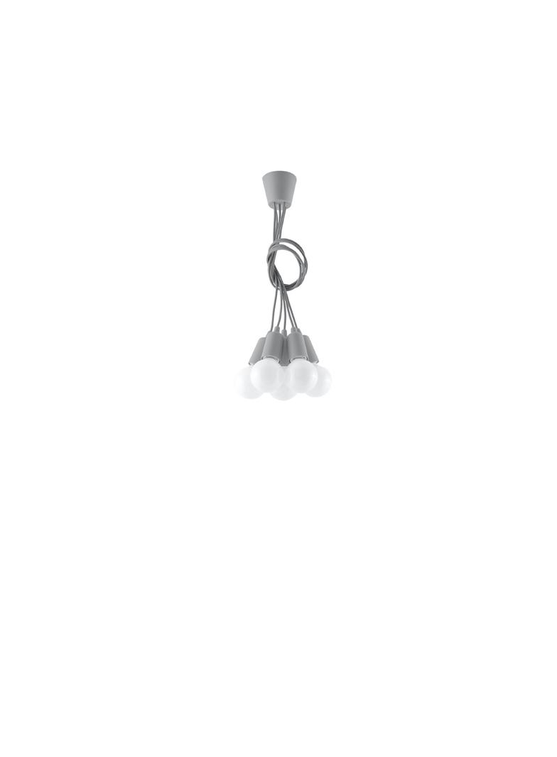 Sollux Lampa wisząca DIEGO 5 szara SL.0577