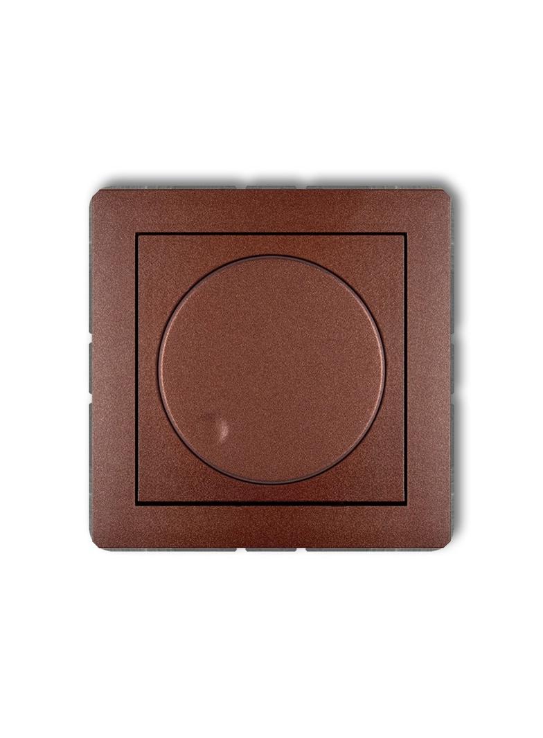 DECO Mechanizm elektronicznego regulatora oświetlenia przyciskowo-obrotowego brązowy metalik