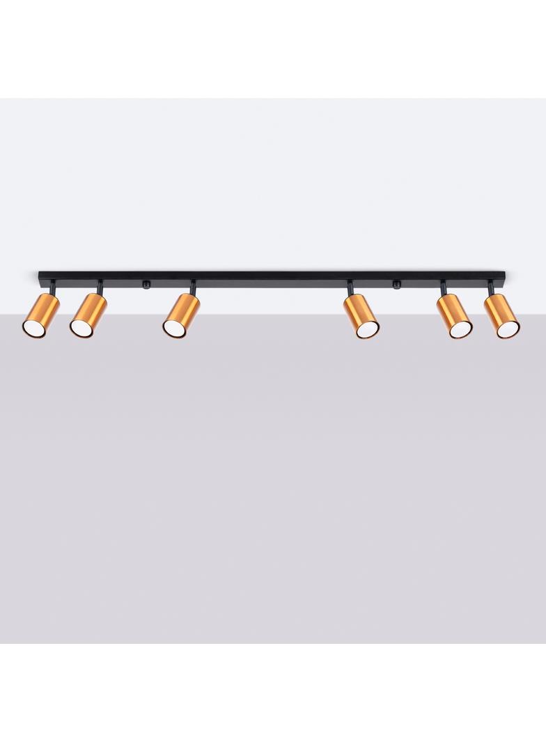 Plafon WINX 6L czarny/miedź