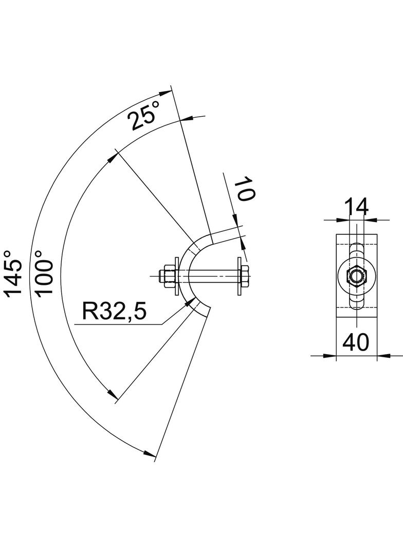 TKS-L36M12VA4301, Łapka mocująca lekka