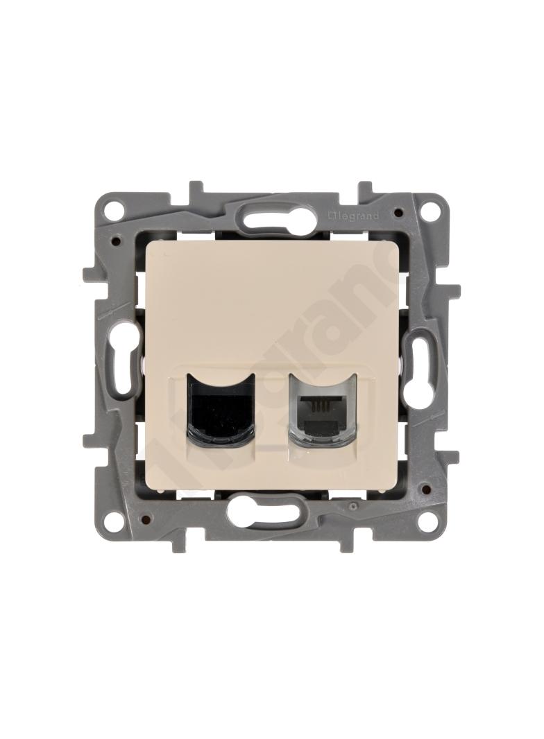 NI:K GN. RJ12+RJ45 KAT.5 UTP 664872 LEGRAND