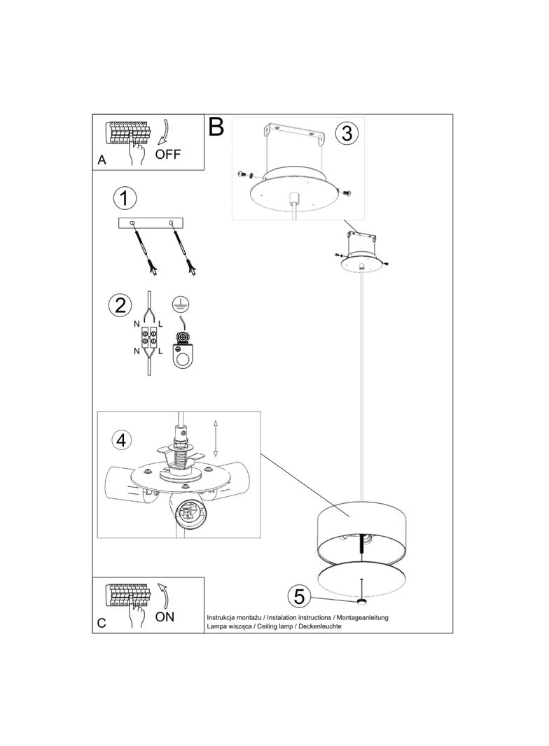 Sollux Żyrandol SKALA 30 biały SL.0755