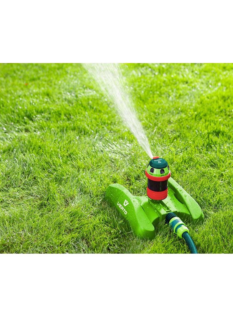 Zraszacz sektorowy, 6- funcyjny z napędem, regulowany zasięg,  powierzchnia podlewania max 491 m2, p