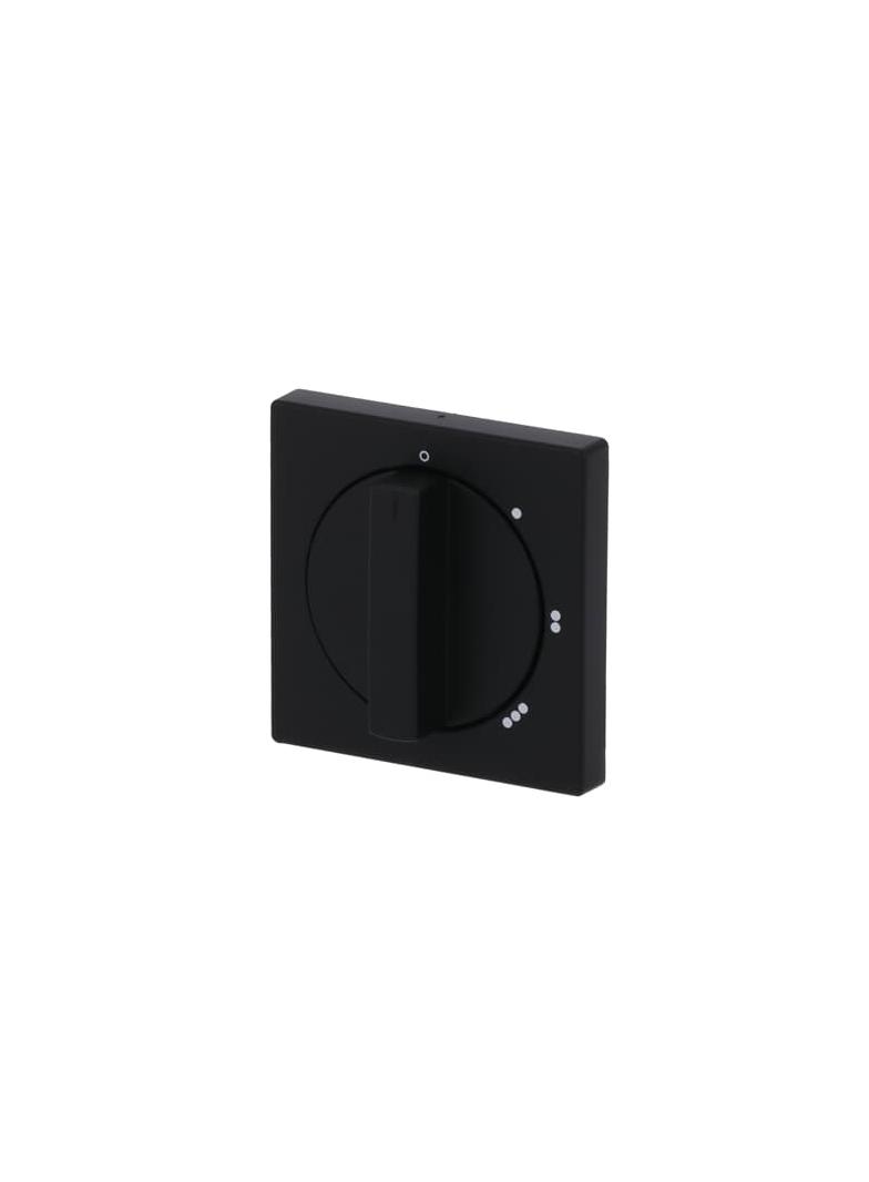 FUTURE Pokrywa z pokrętłem i nadrukiem czarny matowy