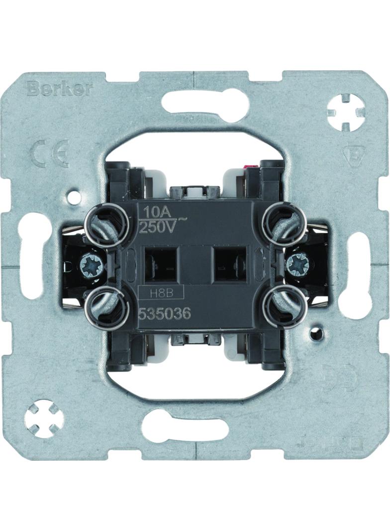 BERKER one.platform Łącznik 1-klawiszowy przyciskowy zestyk zmienny 535036 HAGER