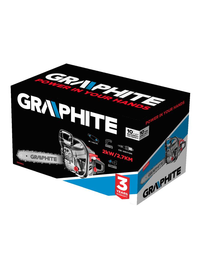 Pilarka łańcuchowa spalinowa 2kW (2.7KM), prowadnica 18" (458 mm)