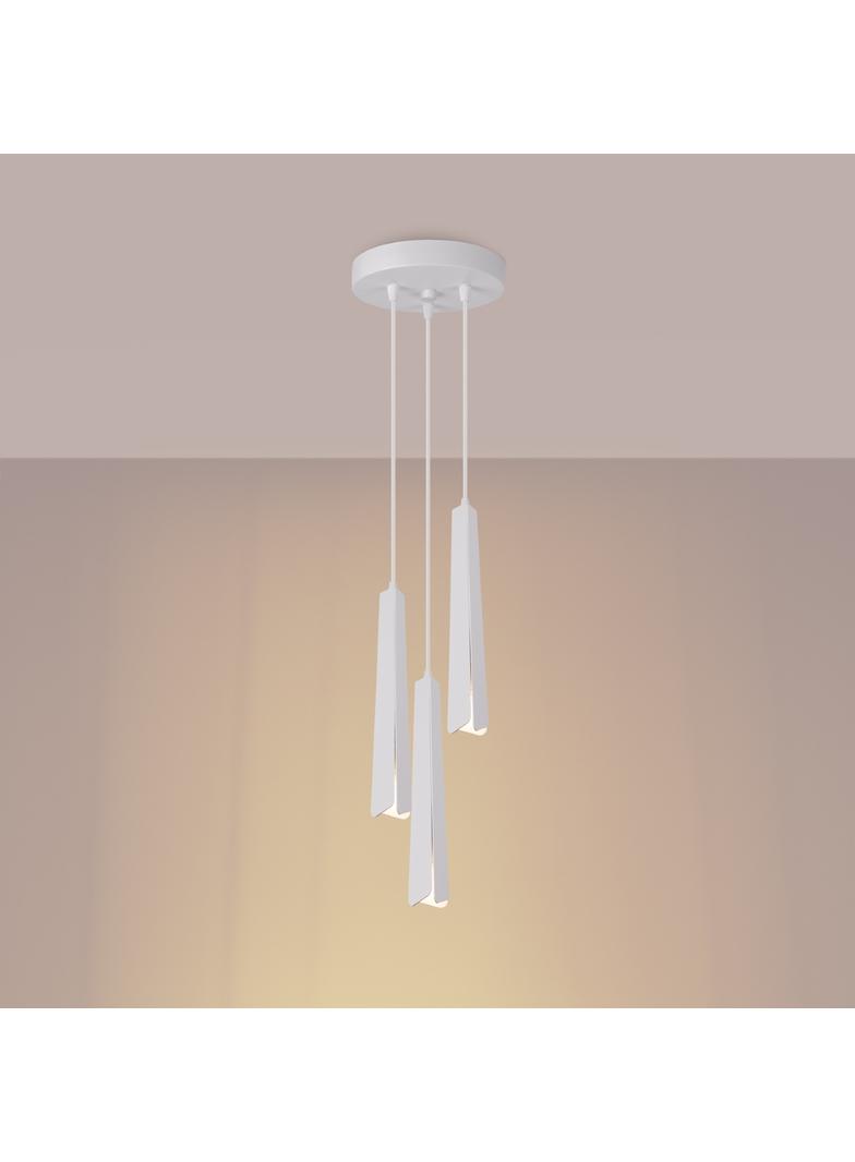 Lampa wisząca PRYSM 3P biała