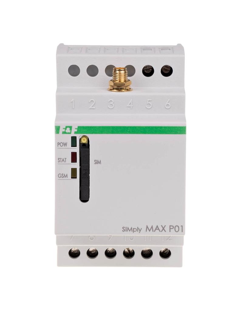 przekaźnik zdalnego sterowania GSM (SMS); 2xWY, 2xWE; załącz/wyłącz/powiadom zasilanie 230V AC styki