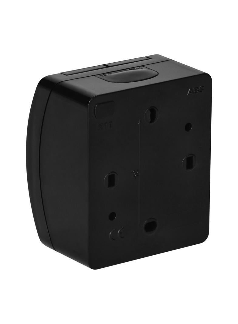 Gniazdo pojedyncze 2P+Z Schuko AQUATIC IP44 czarny OR-OE-7105(GS)/B ORNO