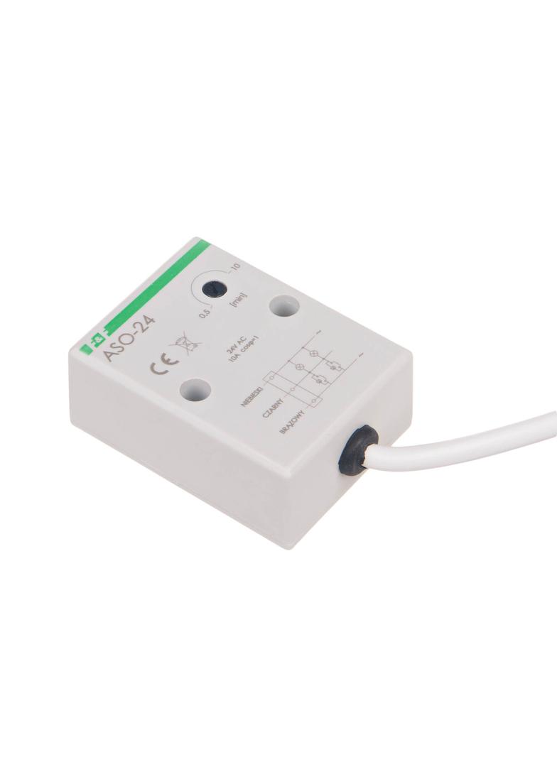 AUTOMAT SCHODOWY UN=24V, I=10A, OBUDOWA HERMETYCZNA, PRZEWÓD PRZYŁĄCZENIOWY 0,5M