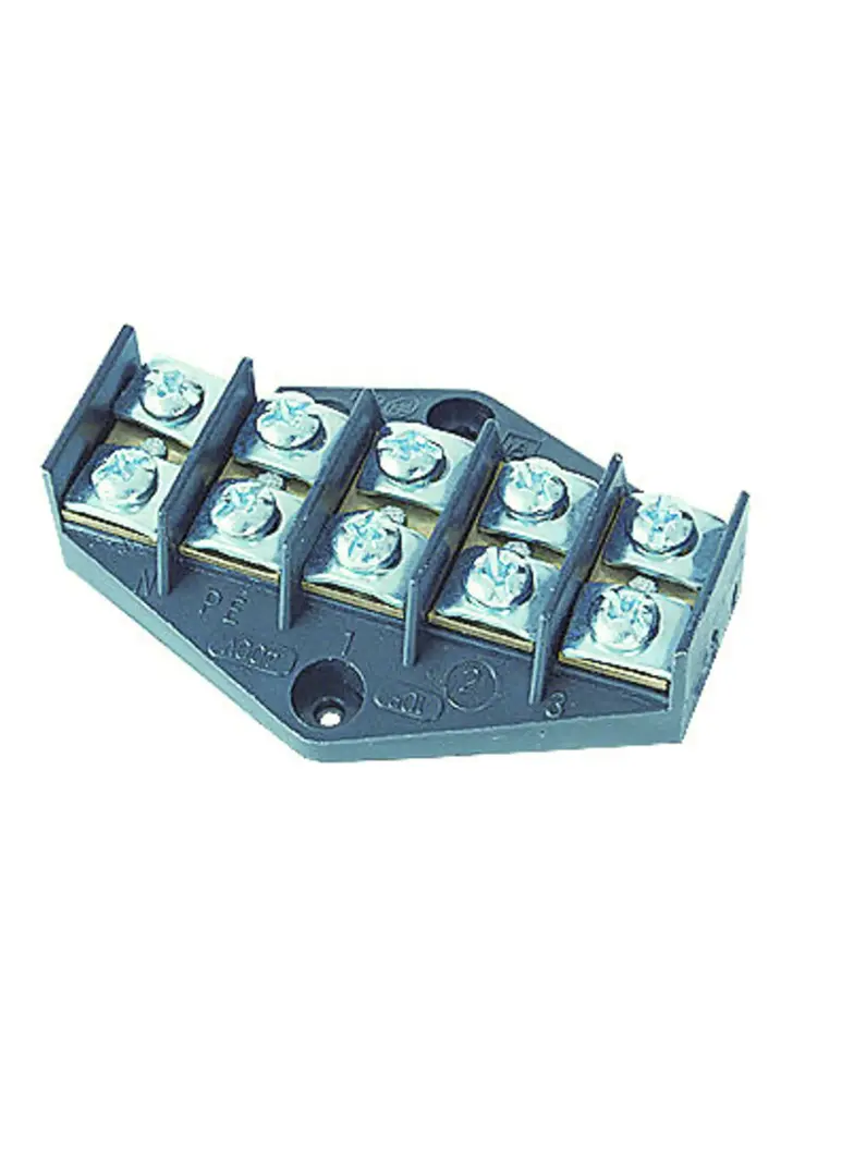 ZPT5-10.0 ,  Płytka odgałęźna serii ZPT, 10,0mm2, 5 torów, czarny