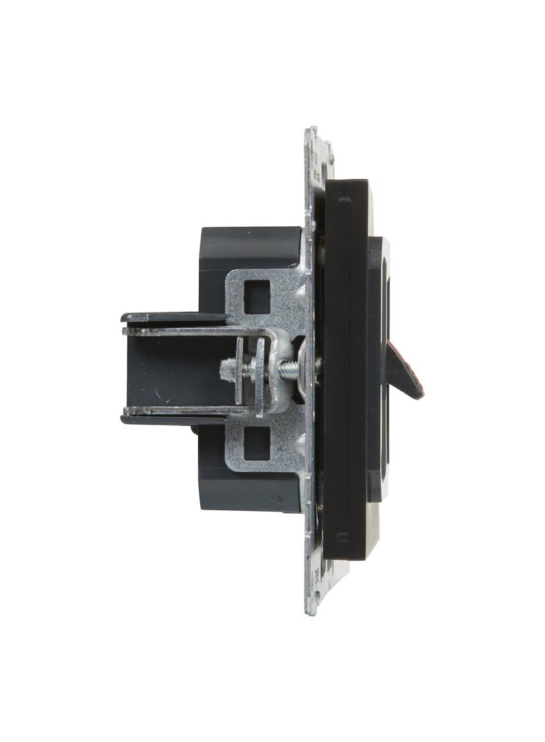 SUNO - Gniazdo głośnikowe pojedyncze, Czarny, Legrand