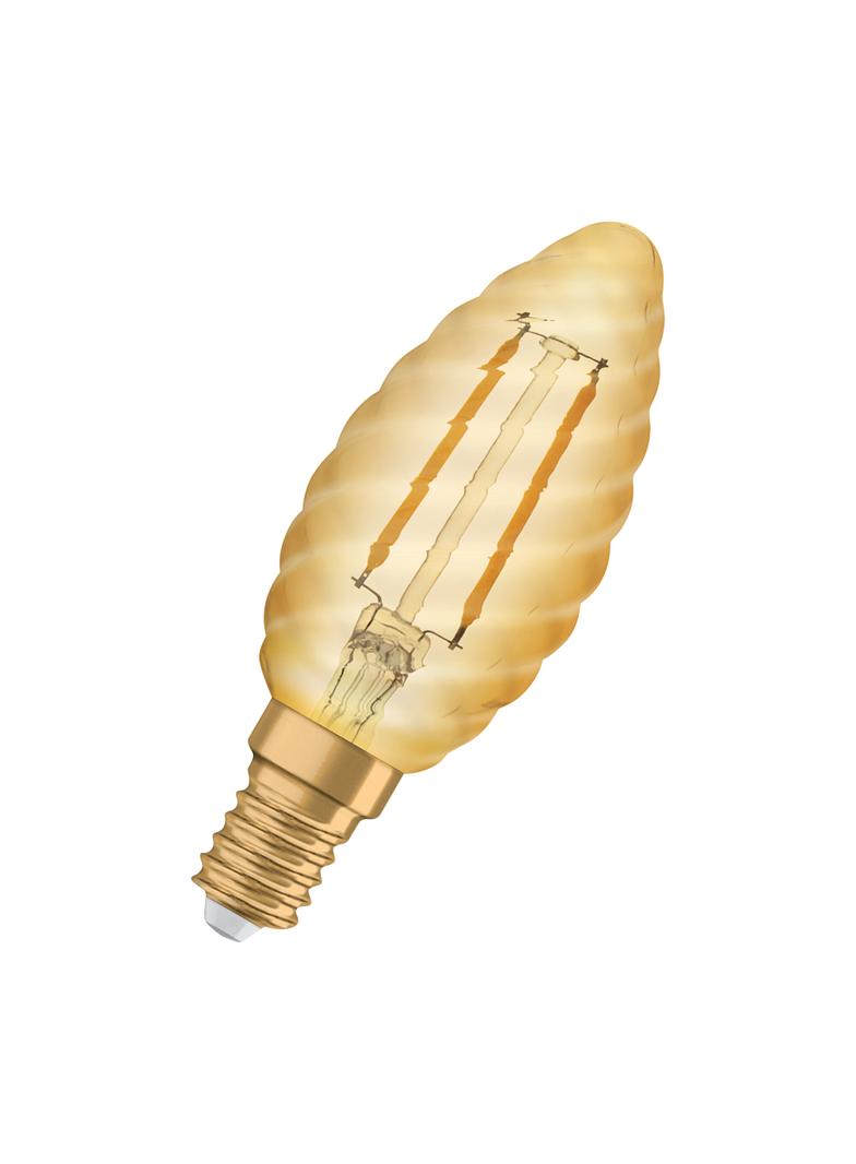 Lampa LED Vintage 1906 CL BW Filament szkło przezroczyste GOLD 12 non-dim 1,5W 824 E14