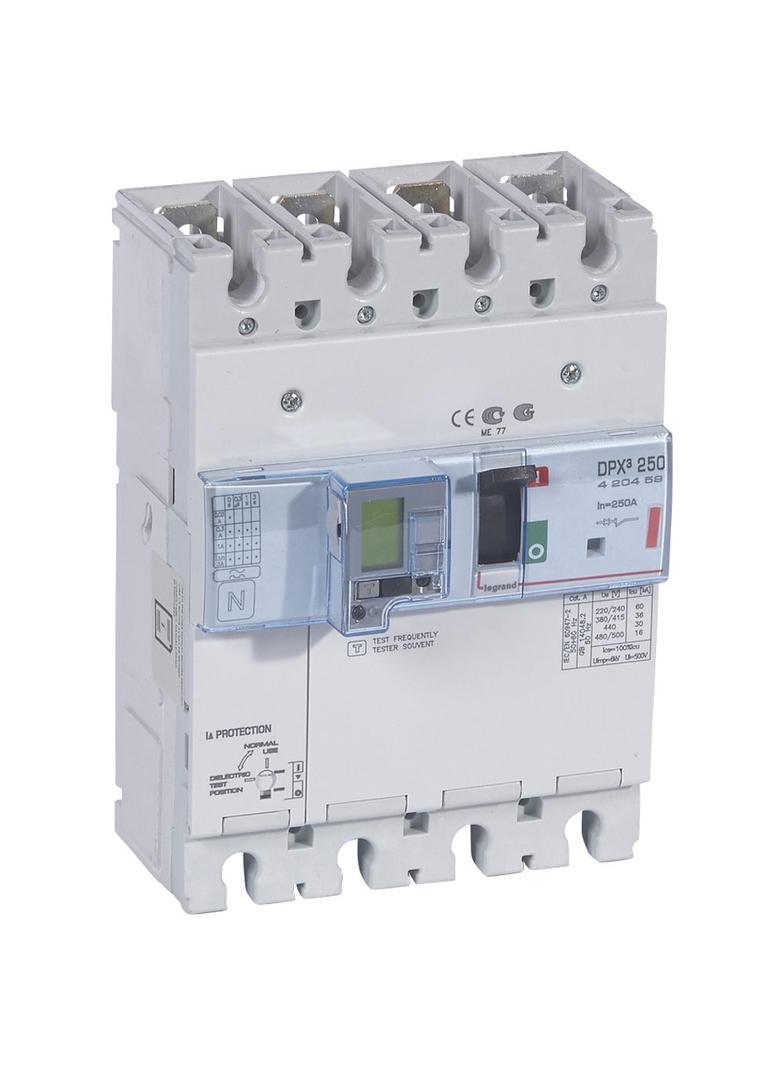 Wyłącznik DPX3 250 El+P Z Zab. R-Pr.4P 250A 36kA 420459 LEGRAND