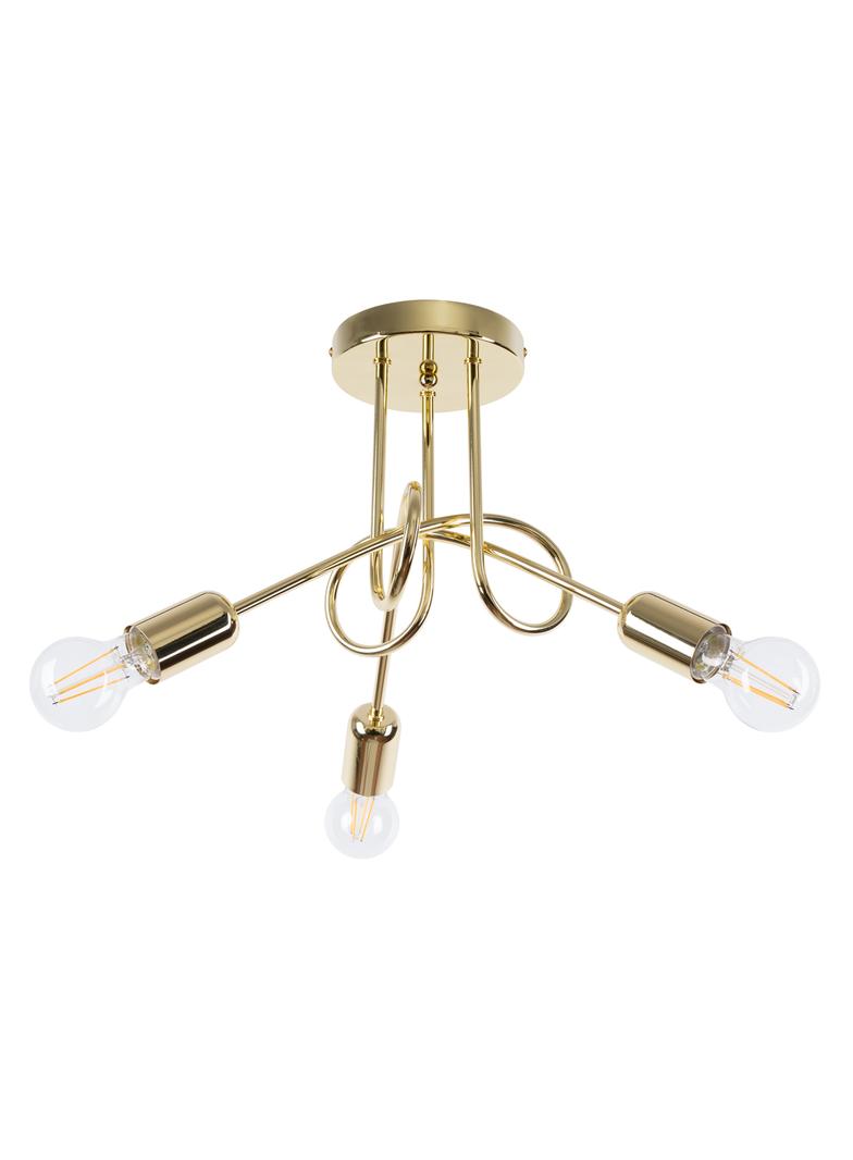 Żyrandol LOOP 3 złoty połysk