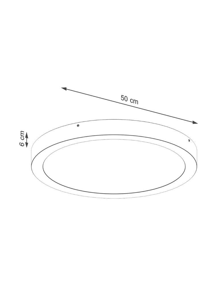 Plafon ONYX 50 czarny LED 3000K