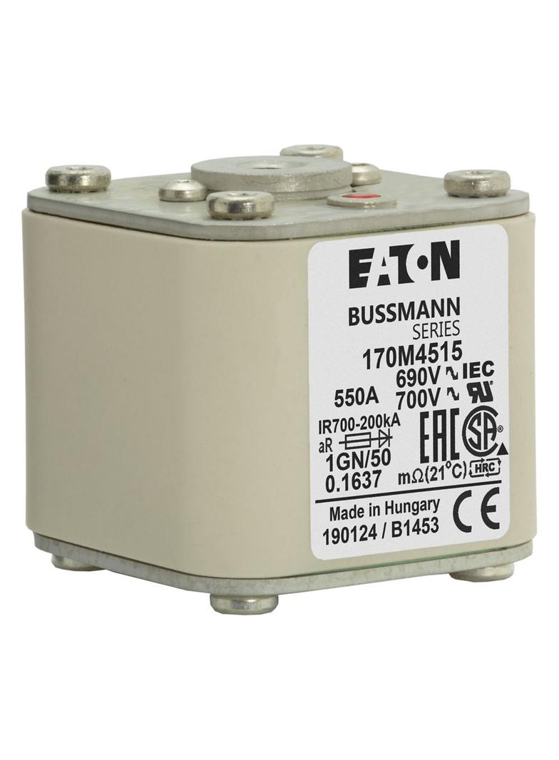 FUSE 550A 690V 1GN/50 AR UC Wkładka szybka 550A AC 690V rozmiar 1 53x69x51 mm aR IEC UL w 170M4515 E