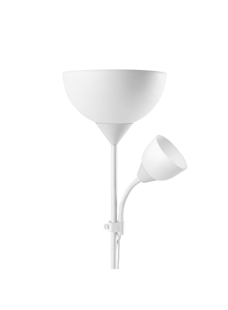Lampa stojąca podłogowa URLAR 175 cm max 25W E27 max 25W E14 biała LS-2/W ORNO