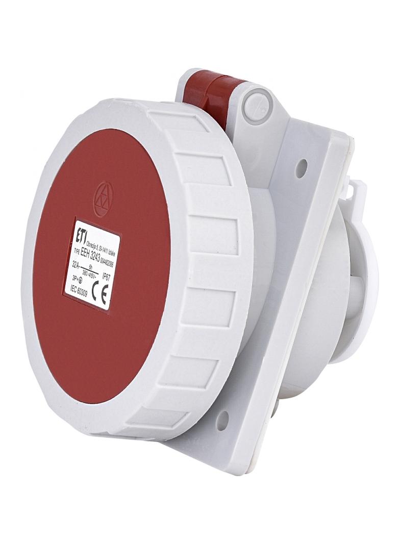32A 400V 3P+PE Gniazdo tablicowe IP67 EEH 3243 004482086 ETI