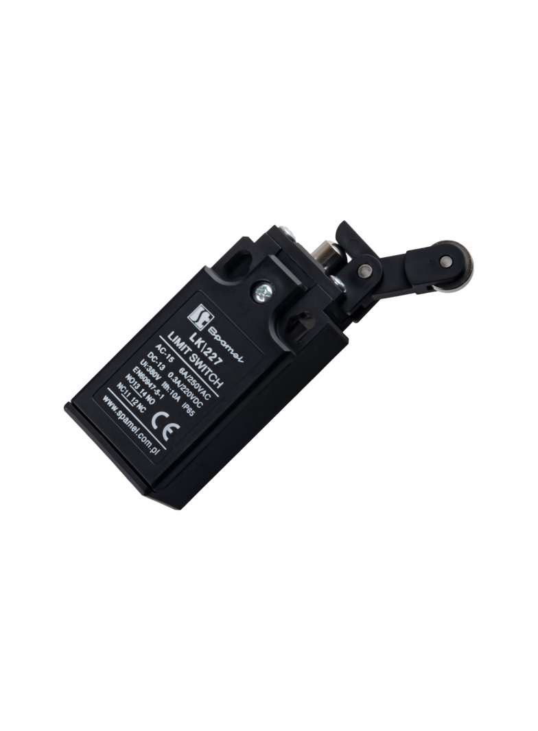 ŁĄCZNIK KRAŃCOWY (TWORZYWO) POPYCHACZ Z ROLKĄ