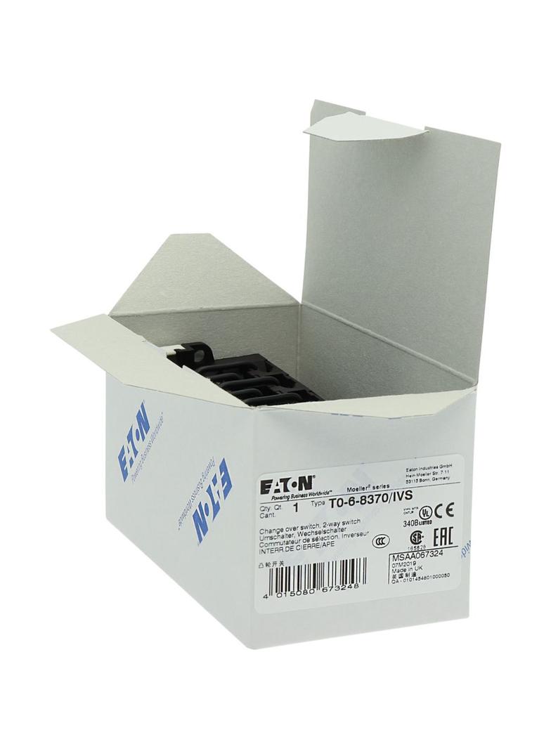 T0-6-8370/IVS Łącznik krzywkowy 20A 6.5kW 067324 EATON