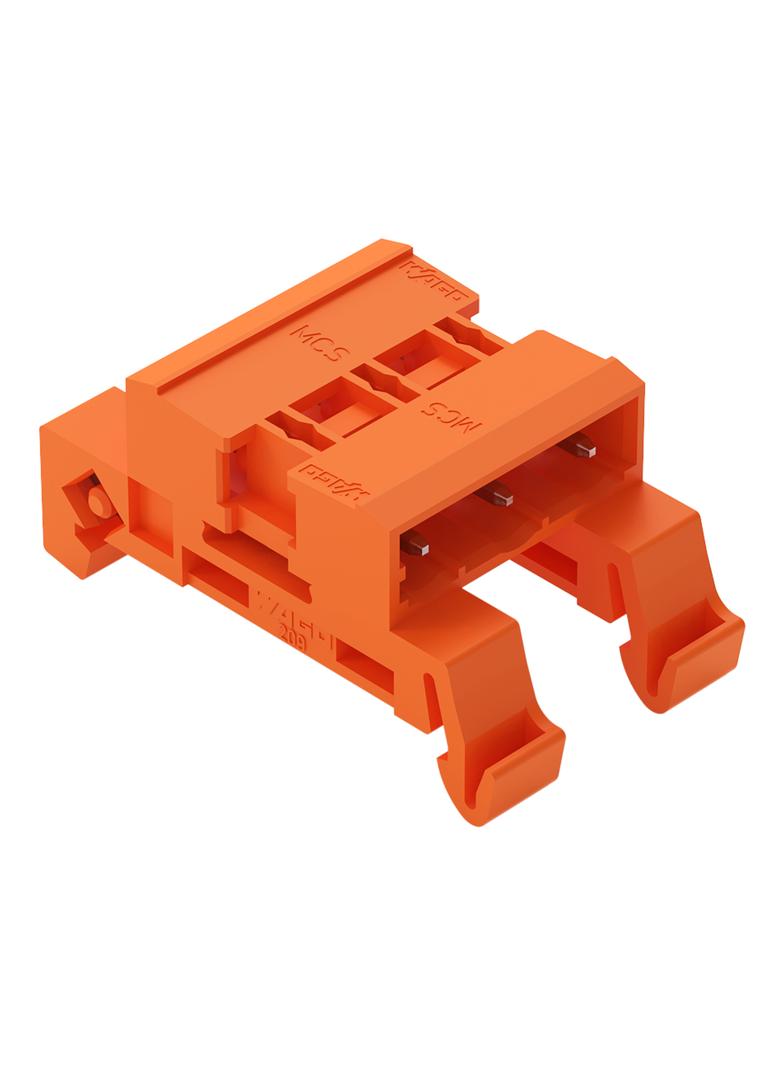 MCS-MIDI Classic wtyk dwustronny 3-bieg. pomarańczowy raster 7,62 mm /50szt./ WAGO