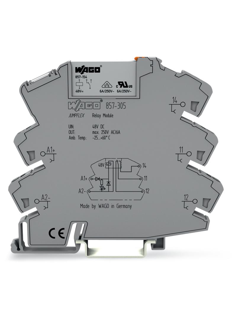 JUMPFLEX podstawka z przekaźnikiem 48V DC 1p