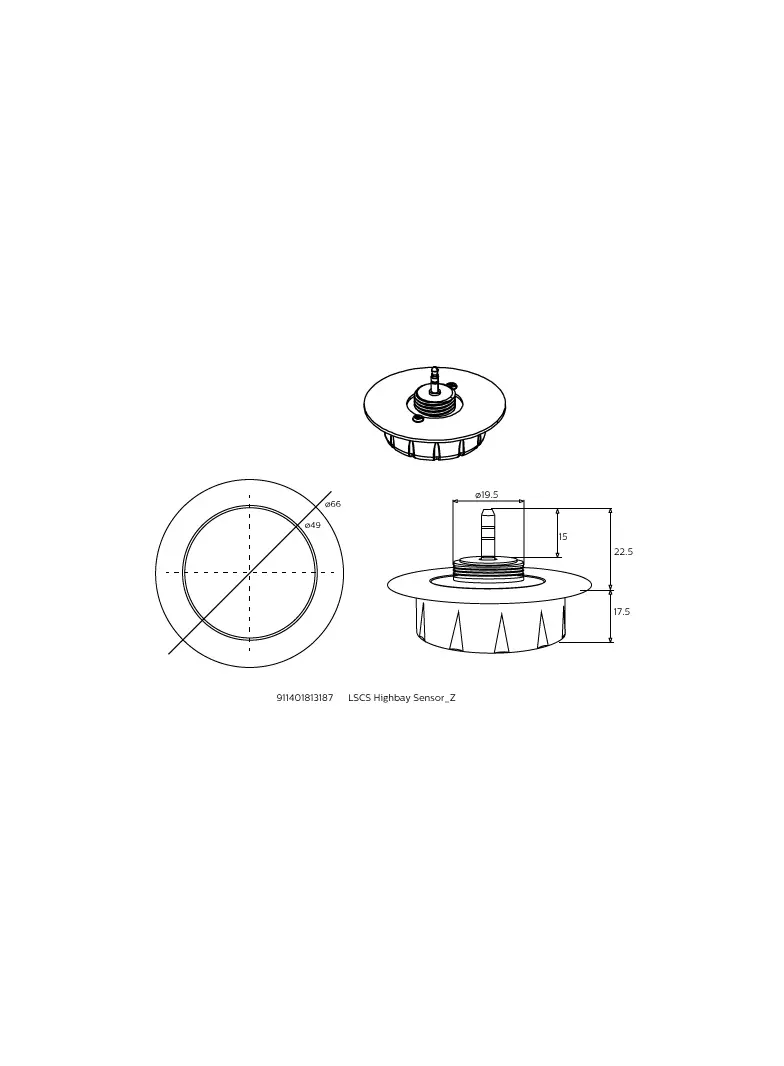 Akcesorium Ledinaire LSCS Oprawa Highbay Sensor_Z gw. PHILIPS