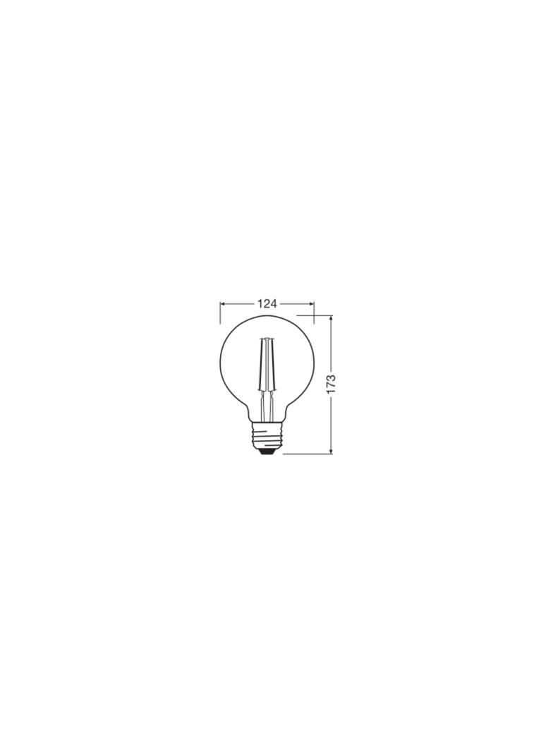 LED STAR+ CL GLOBE125 FIL 60 GLOWdim 6,5W 827 E27 LEDVANCE
