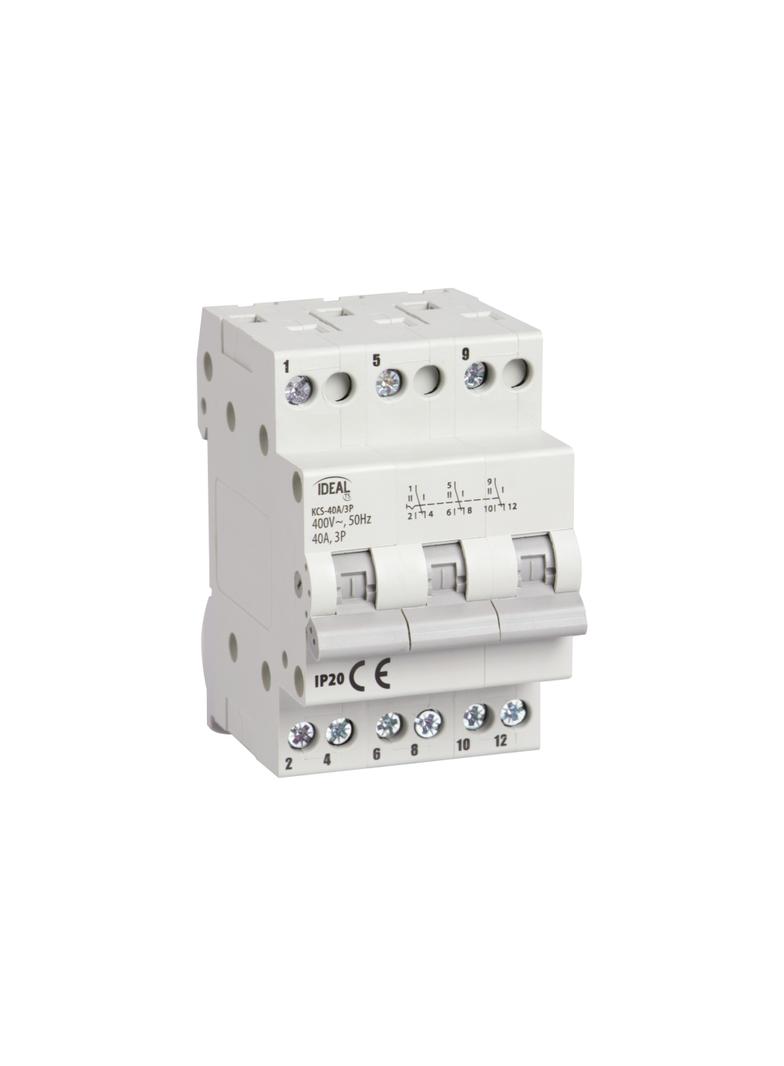 Przełącznik instalacyjny 3P 40A KCS-40A/3P IDEAL 23257 KANLUX