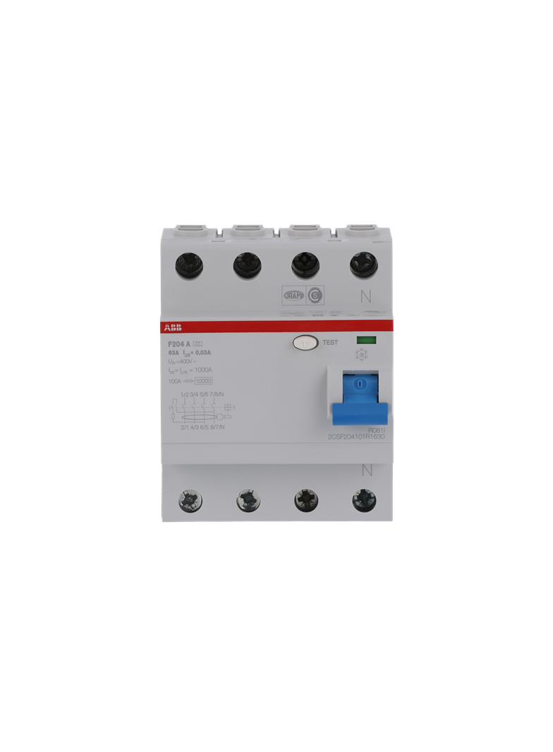 F204 A-63/0,03 wyłącznik różnicowo-prądowy STANDARD