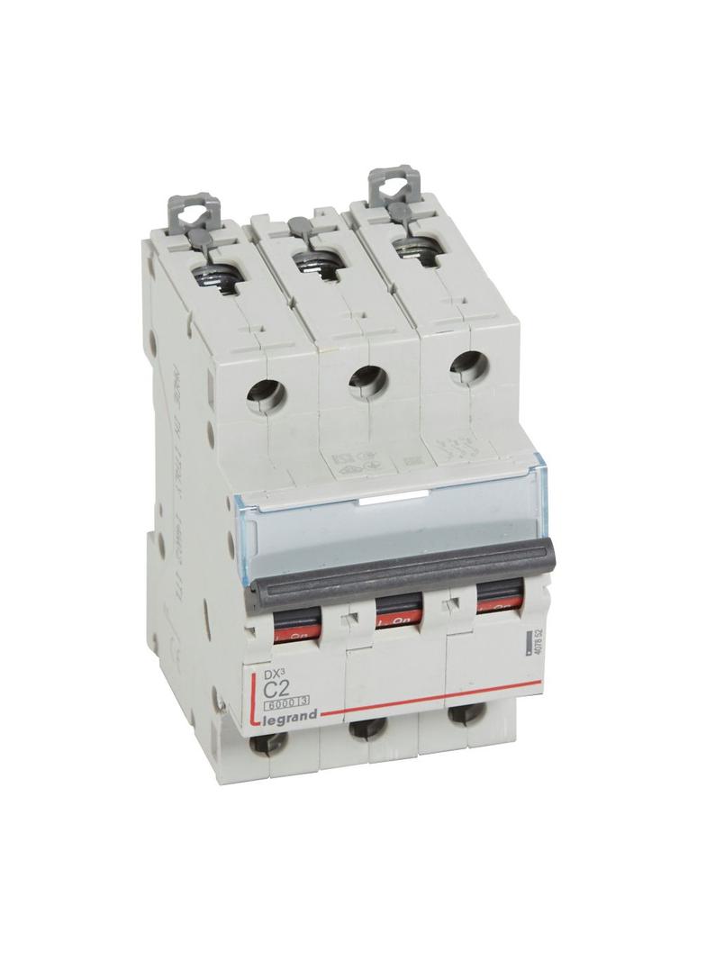 WYŁĄCZNIK NADPRĄDOWY S 303 3P C 2A 6000A SERII DX3, Legrand