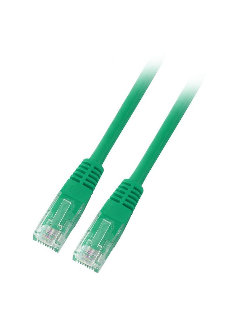Patchcord RJ45 U/UTP kat. 6 PVC CCA zielony 10m