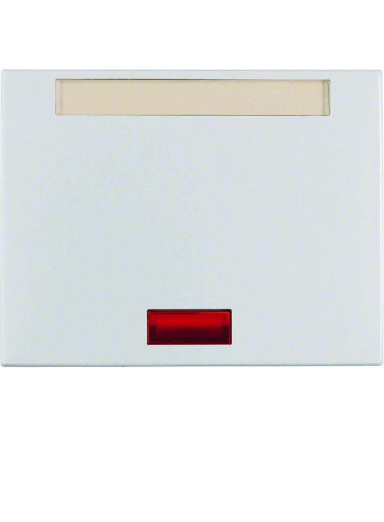 BERKER K.5 Klawisz z 5 dołączonymi soczewkami i pole opisowe aluminium 14157103 HAGER