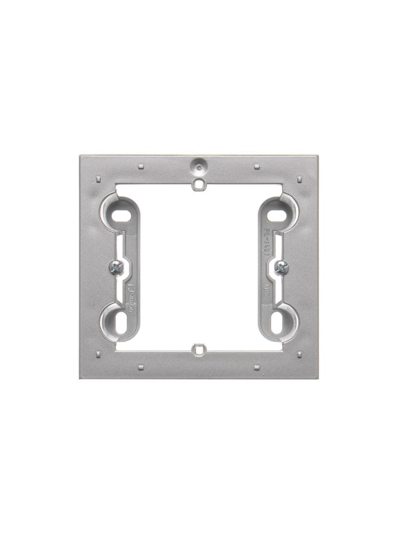 Simon 54 Premium Puszka natynkowa 1-krotna do ramek PREMIUM. Głębokość 35mm srebrny mat