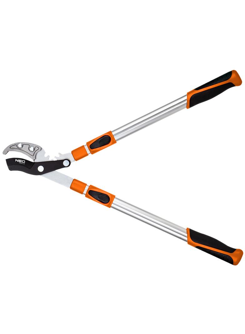 Kowadełkowy sekator do gałęzi 670 mm, zakres do 42 mm, przekładnia, teleskopowe uchwyty